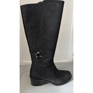 New with box Women’s 7 Teva Foxy Black Waterproof Leather Tall Riding Boots
